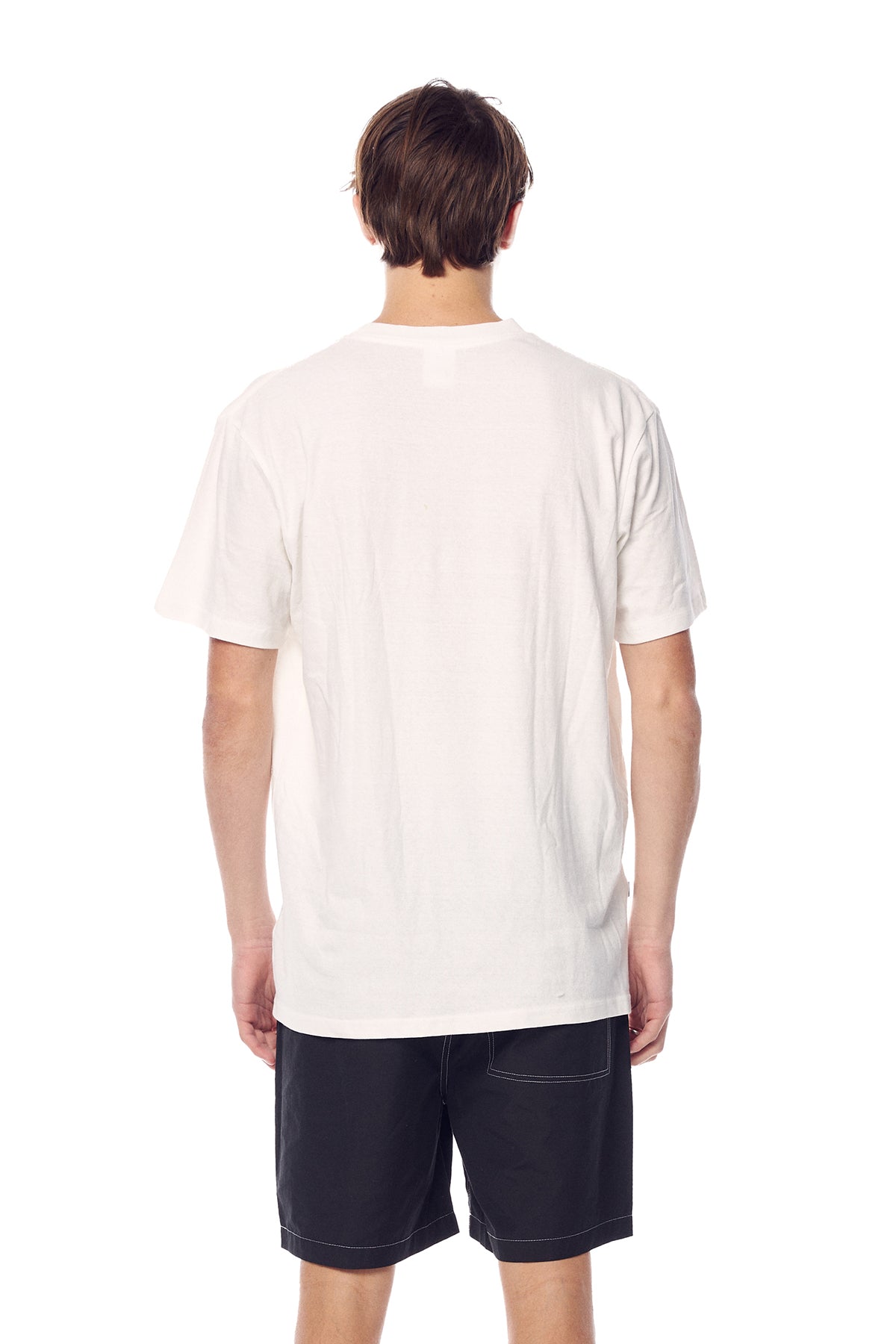 NUCLEAR FORT 50/50 REG SS TEE - WASHED WHITE