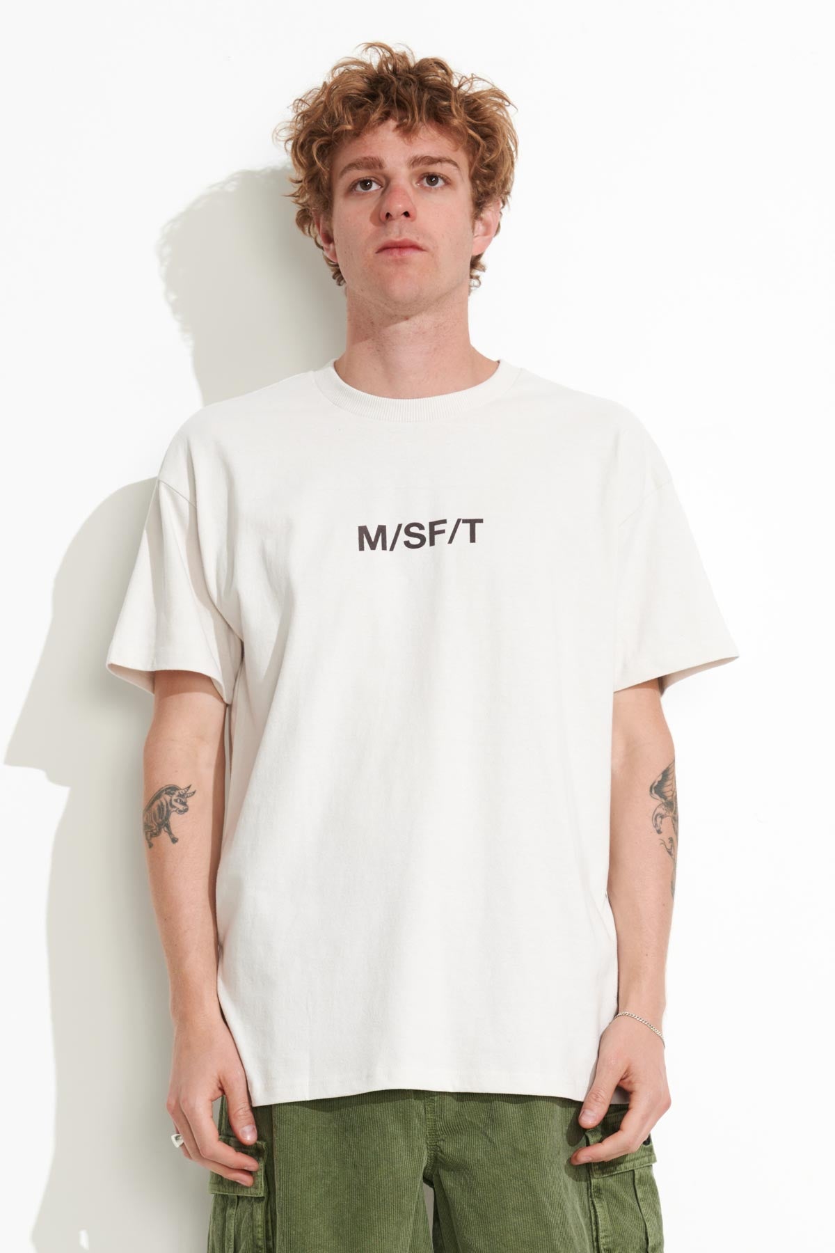 SUPERCORPORATE 2.0 SS TEE - THRIFT WHITE | Misfit Shapes