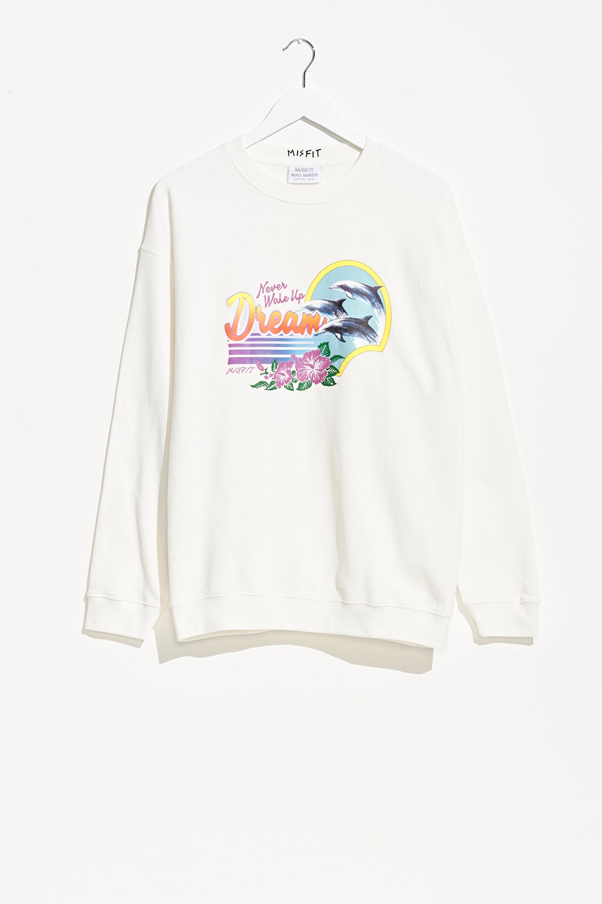 DREAM LONG OS CREW - WASHED WHITE