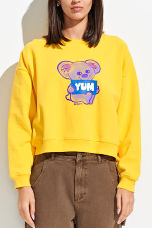 YUM CROPPED CREW - Buttercup
