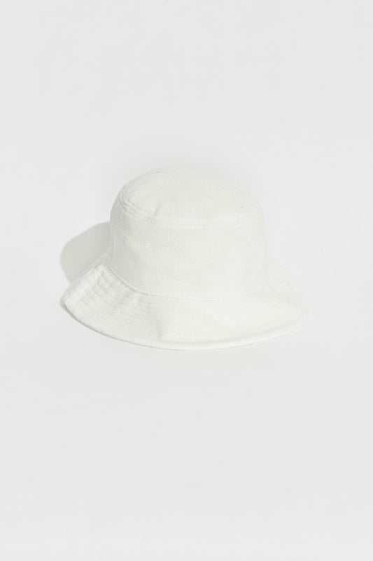 TRUST DROPS BUCKET HAT - White
